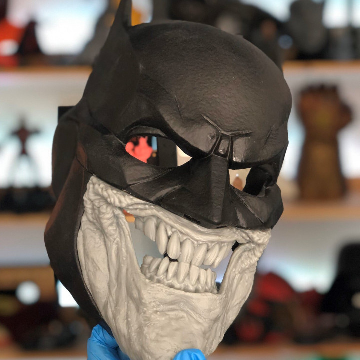 Joker Mouth Upgrade for The Bat Chin - Batman Mask - The Batman Who Laughs image