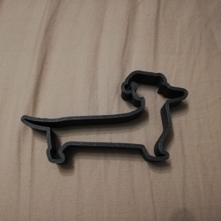 Christmas Dachshund Dog Cookie Cutter image