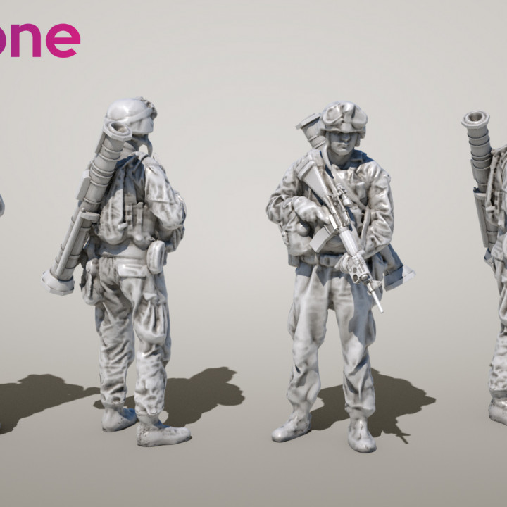 3D Printable US Marine with grenade launcher | USMC by The Printing ...