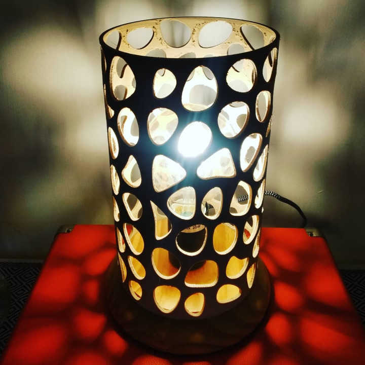 Voronoi lamp / voronoi lampada / paralume / lampshade image