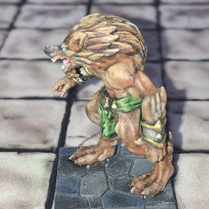 Picture of print of Werewolf Hybrid Form Barbarian