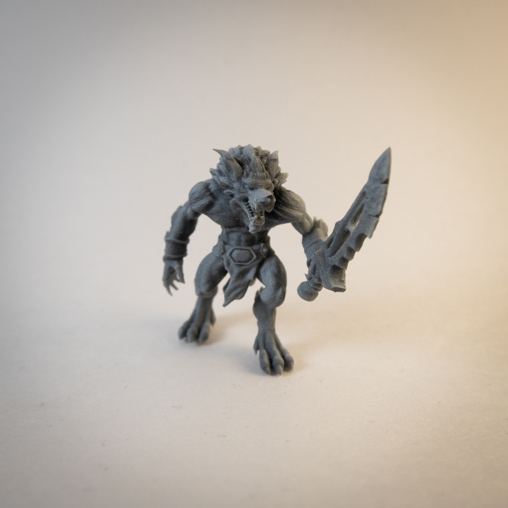 Werewolf Hybrid Form Barbarian image
