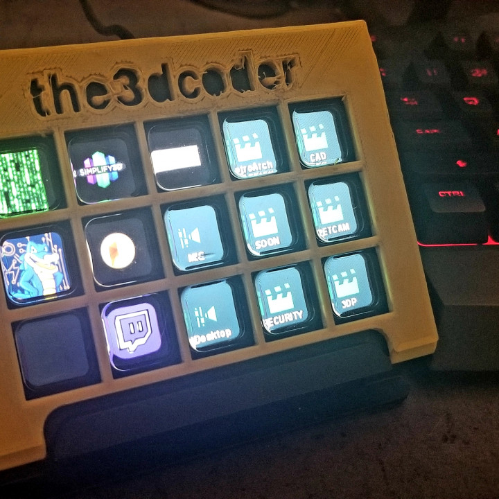 Stream Deck Cover/Custom Facewplace (Elgato 15 Key Stream Deck) image