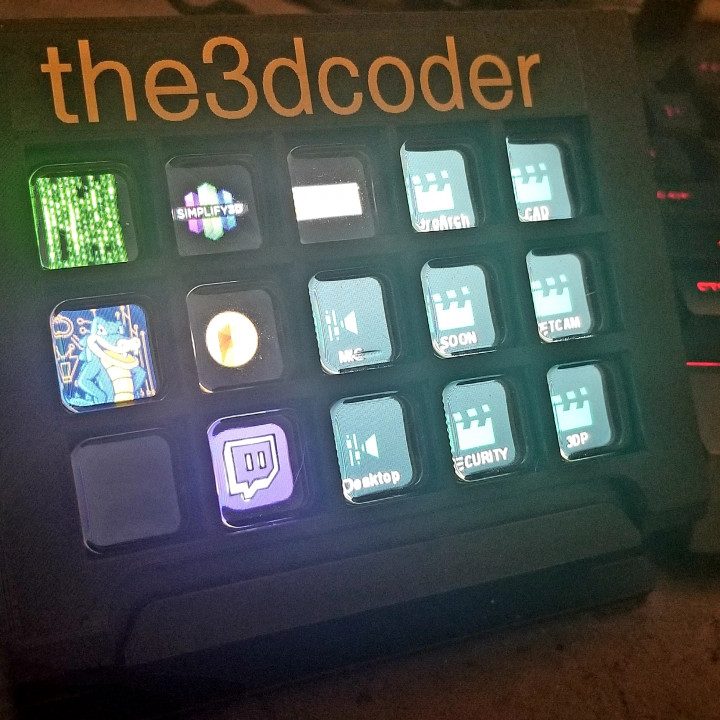 Stream Deck Cover/Custom Facewplace (Elgato 15 Key Stream Deck) image