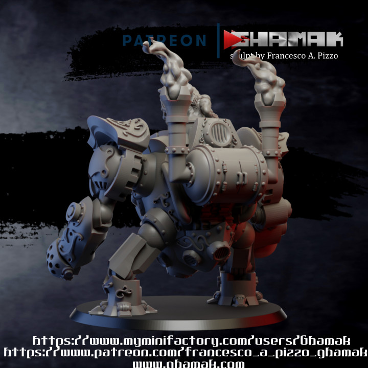 3D Printable Dwarf Iron Golem Support ready by Ghamak