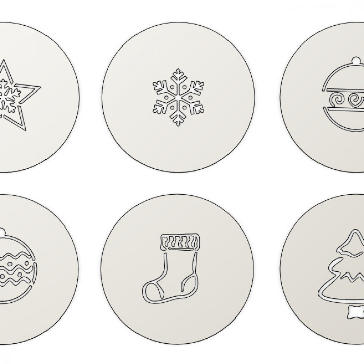 3D Printable X-mas stencils by gasson arnaud