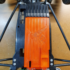 Picture of print of Tamiya Grasshopper and Hornet Battery Door and Trans Brace