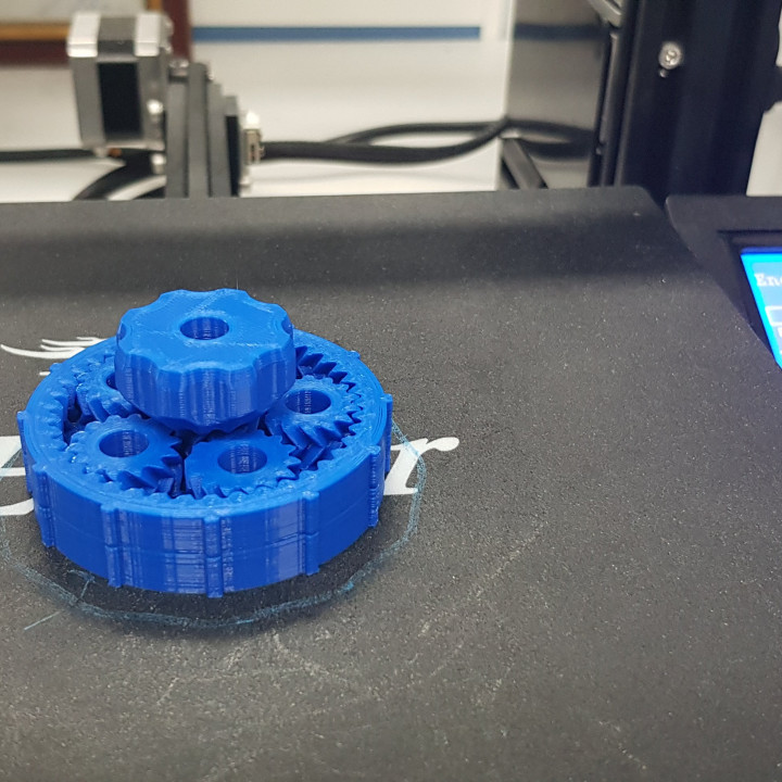 3d Printable Solid Core Compound Planetary Gearbox By Troy Mackay