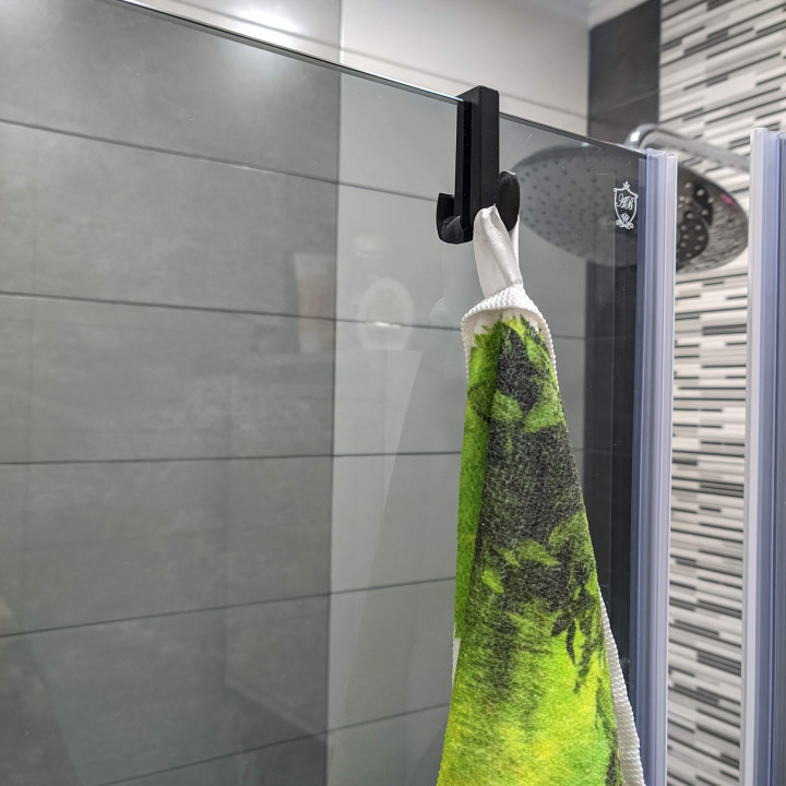 Shower screen double hook - practical design image