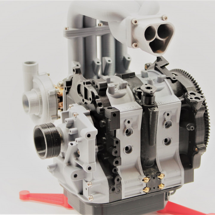 Mazda RX7 Wankel Rotary Engine 13B-REW - Working Model image