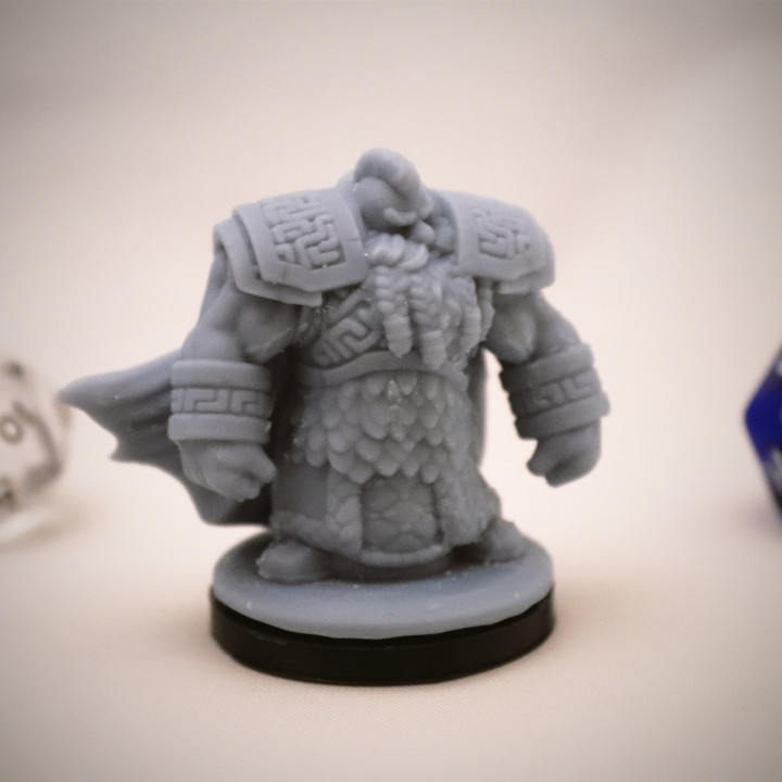Dwarven Infantry 02 Miniature - pre-supported image