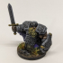Dwarven Infantry 03 Miniature - pre-supported print image