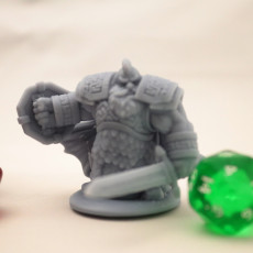 Picture of print of Dwarven Infantry 04 Miniature - pre-supported