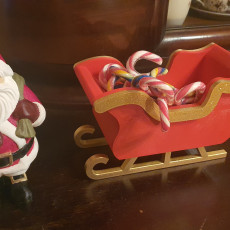 Picture of print of Christmas Sleigh Decor/Planter