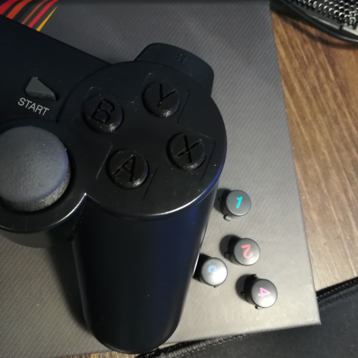 Aftermarket PC controller buttons (for DualShock 3, DualShock 4 - knockoff / xbox pc layout) image