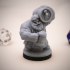Dwarven Barkeep Miniature - pre-supported print image