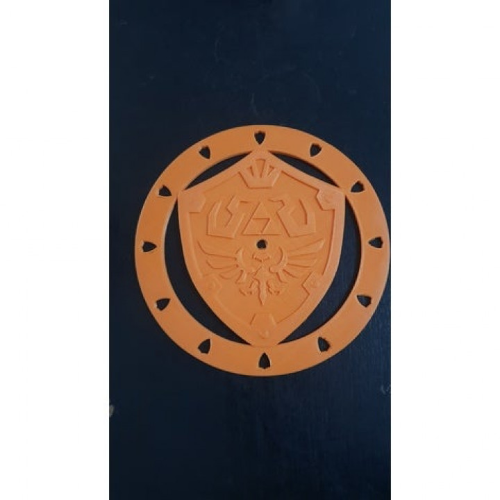 Zelda hylian shield clock image