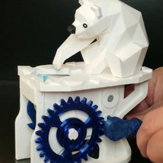 Picture of print of Polar Bear with Seal (automata)