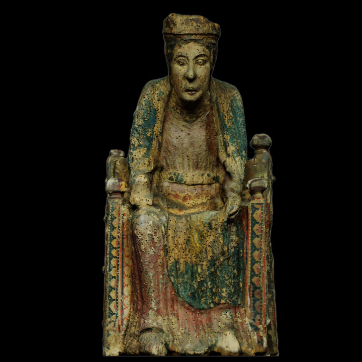 Romanesque Enthroned Madonna image
