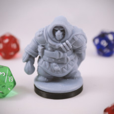 Picture of print of Dwarven Rogue 01 Miniature - pre-supported