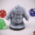 Dwarven Rogue 04 Miniature - pre-supported print image