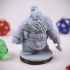 Dwarven Rogue 05 Miniature - pre-supported print image