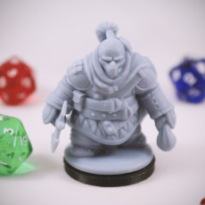 Picture of print of Dwarven Rogue 07 Miniature - pre-supported