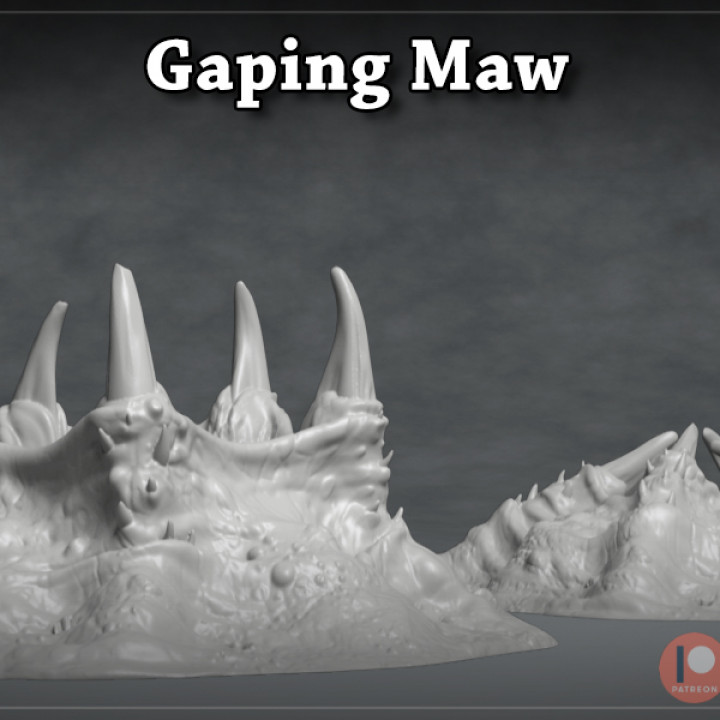 Gaping Maw - 3D Printable Monster- 2 Poses image