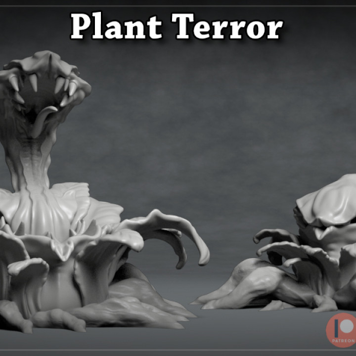 Plant Terror - 3D Printable Monster - 2 Poses image