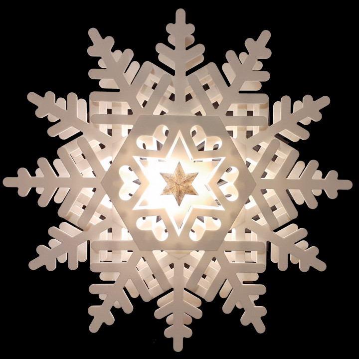 Big shining snowflake image