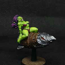 Picture of print of Lyzz Kaboom - Goblin Lady (Fantasy Pin-Up)