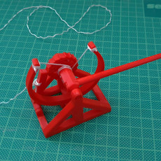 Picture of print of 3D-printable Davinci catapult gift card