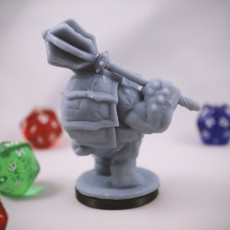 Picture of print of Tortle Peacekeeper Miniature - Pre-Supported