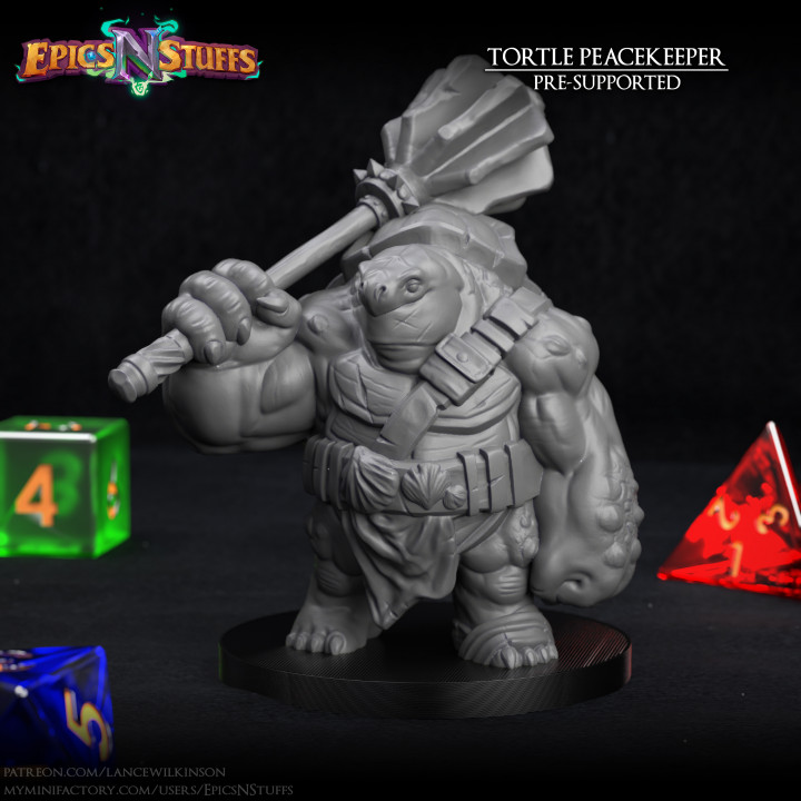 Tortle Peacekeeper Miniature - Pre-Supported's Cover
