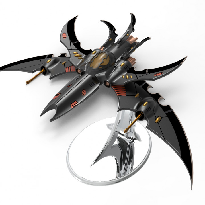 3d Printable Jetfighter Eldar Space Dark Elves Drow 3d Print Proxy Model By Tales Of Damocles 8198