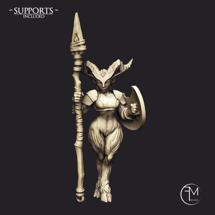 Satyr Ladies - 3 Units (AMAZONS! Kickstarter) image