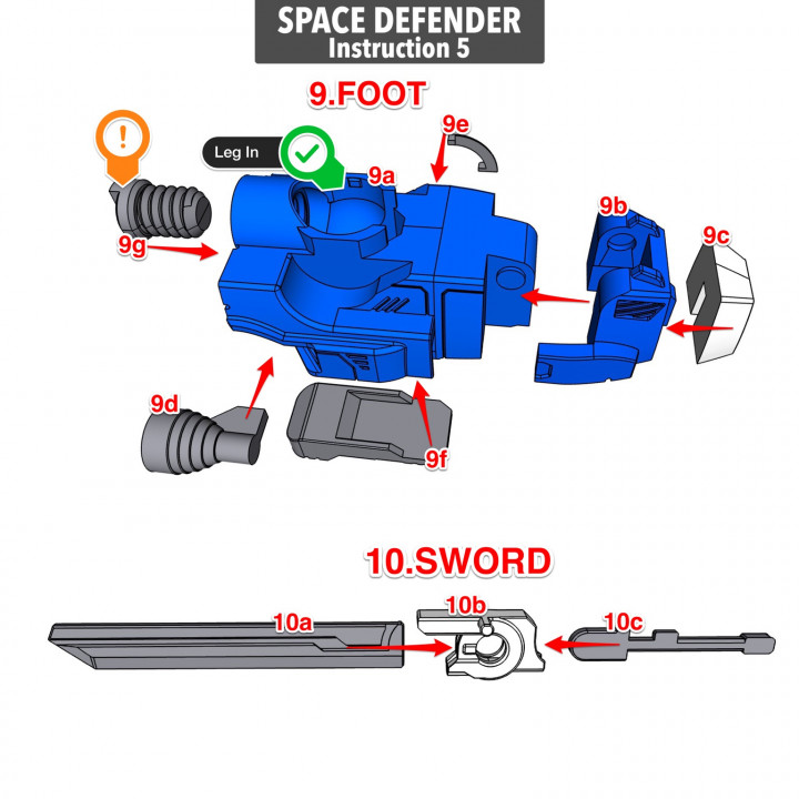 ARTICULATED SPACE DEFENDER - NO SUPPORTS image