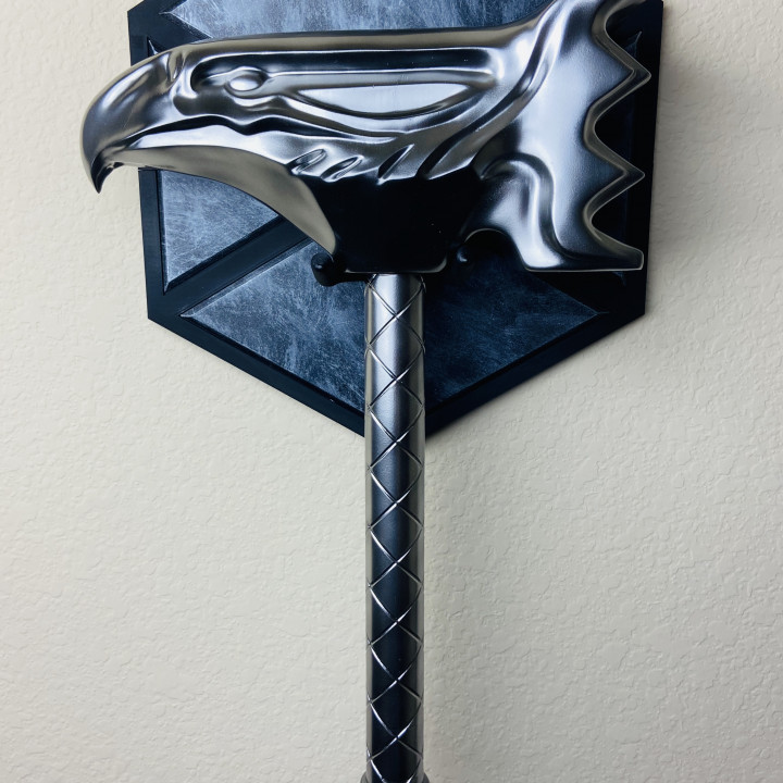Destiny Titan Hammer of Sol w/ mount image