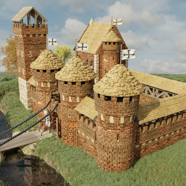 Round Castle Towers image