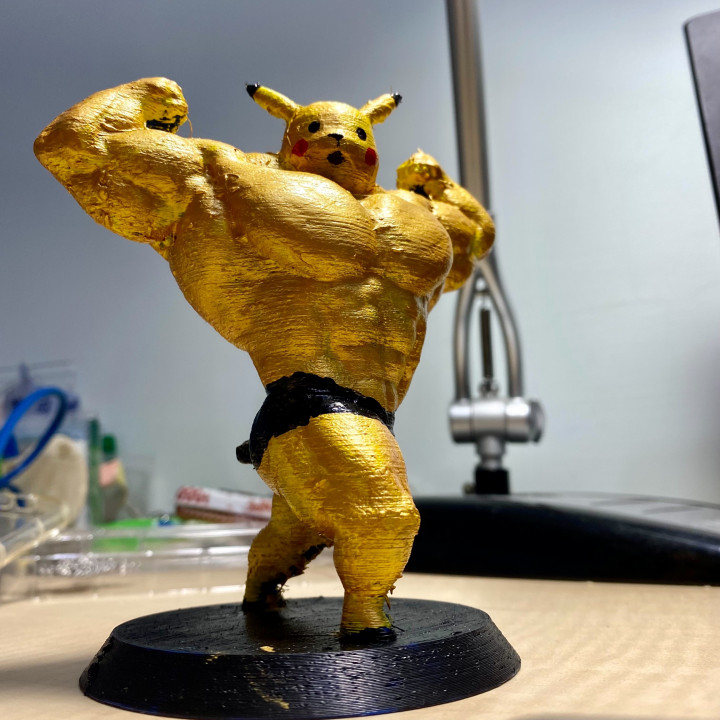 3D Print of Ultra swole Pikachu by 10833