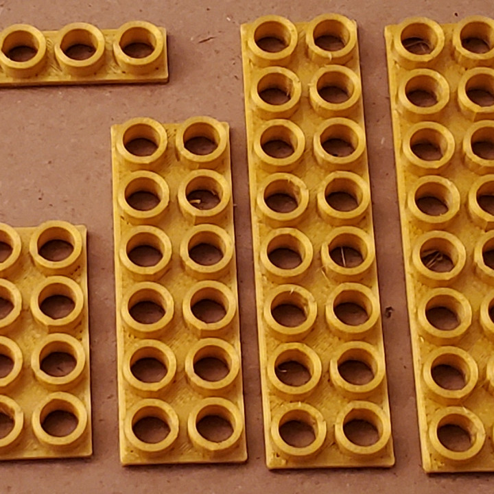 Montini building bricks Female Plate Set (Lego Compatible) image