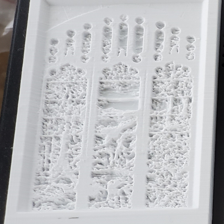 Montini Stained Glass Window Lithophane (Lego Compatible) image