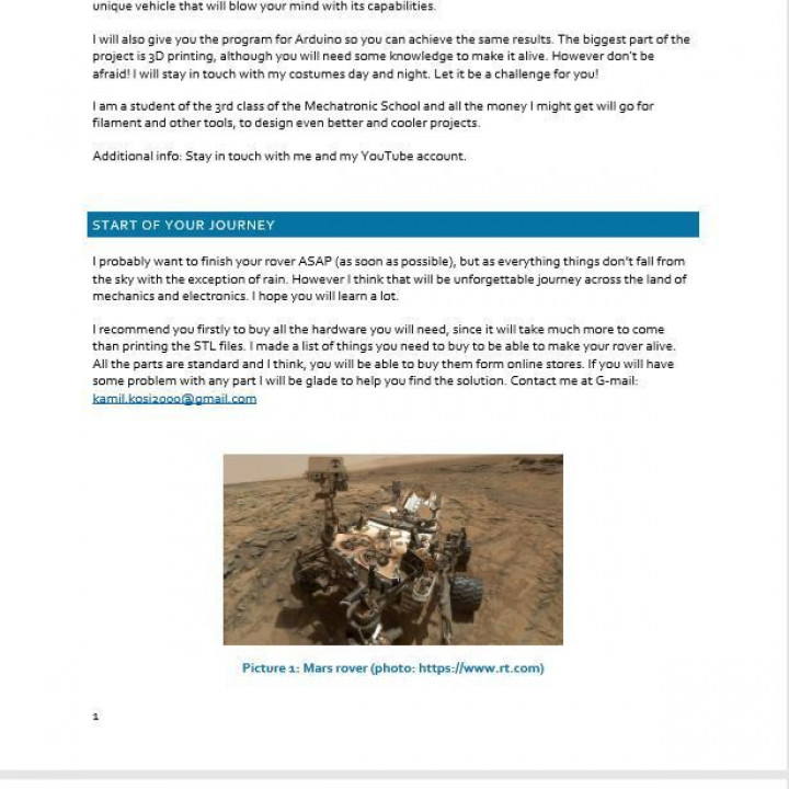 MARS Rover (Radio Controlled) image