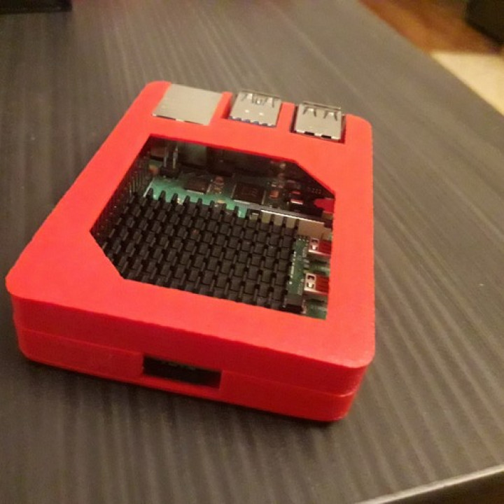 3D Printable CNC WOOD CASE FOR RASPBERRY PI 4 by Brennus le Sennon