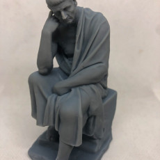 Picture of print of Statue of a seated philosopher