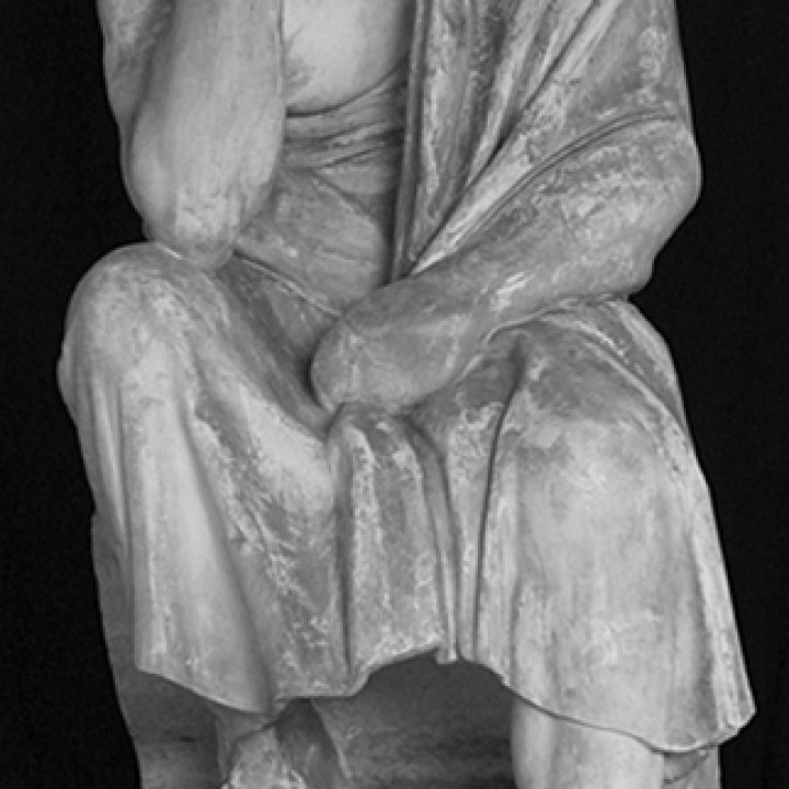 Statue of a seated philosopher image