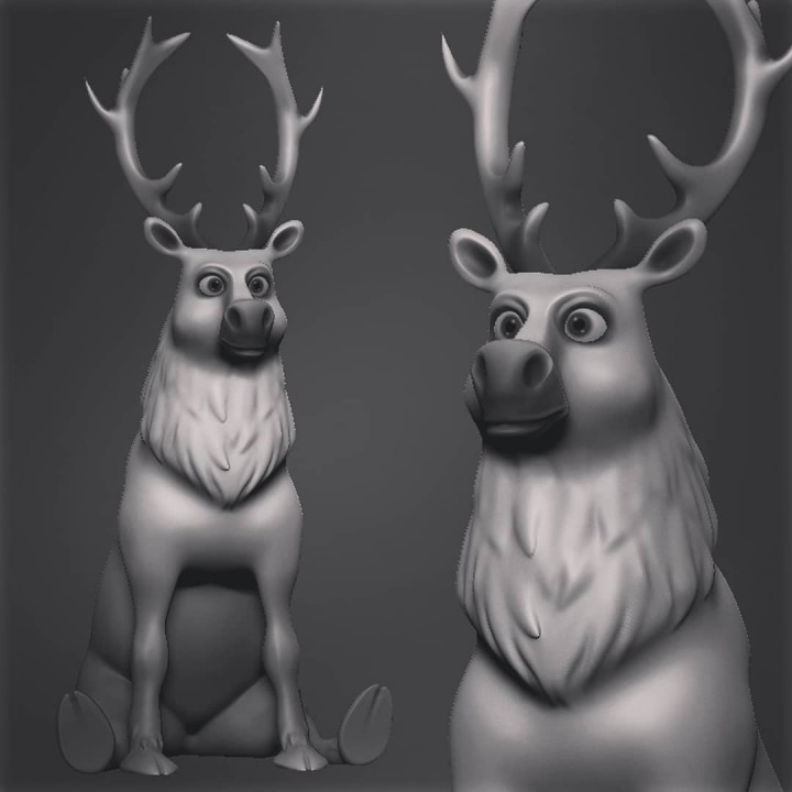 3D Printable Chonky Deer by Kristina Perinska