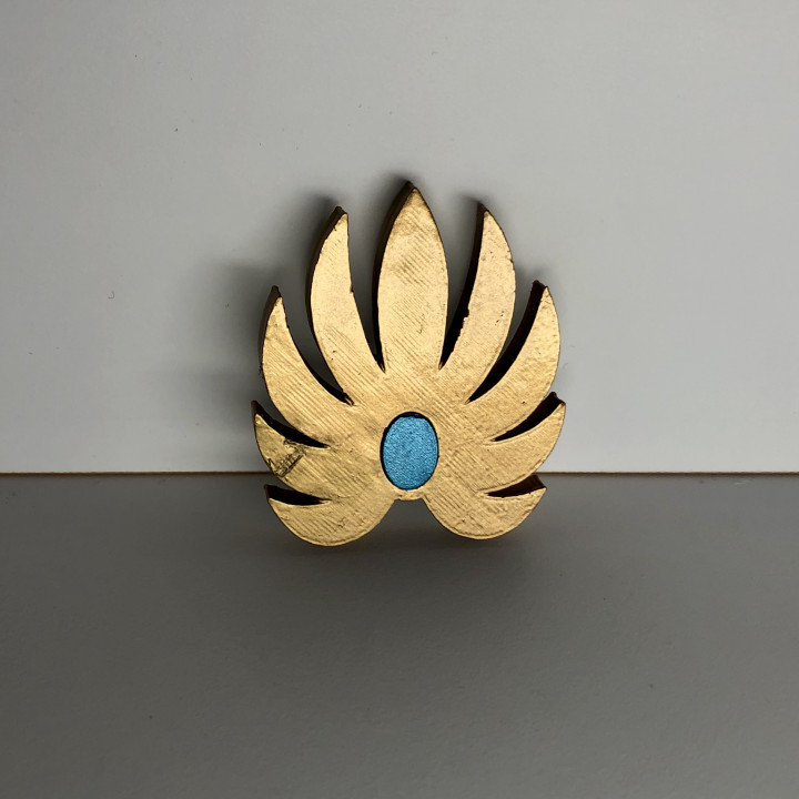 She-Ra Princess of Power Flower Chest Piece/Breast Plate Armor Pendant image