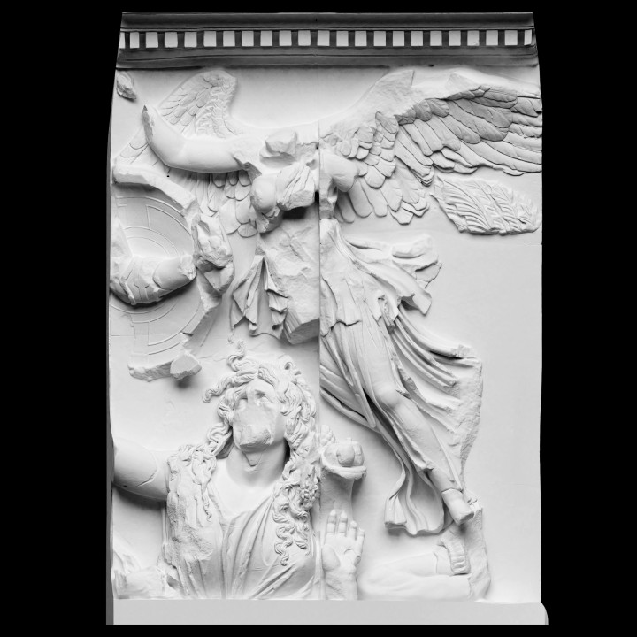 Panel from the Pergamon Altar's East Frieze (Athena and Nike) image