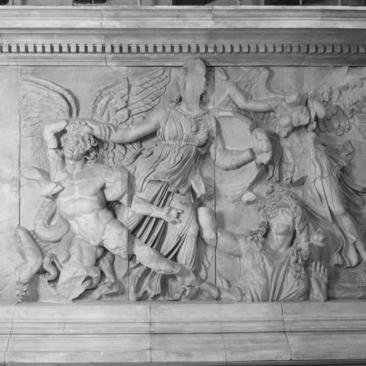 Panel from the Pergamon Altar's East Frieze (Athena Group) image